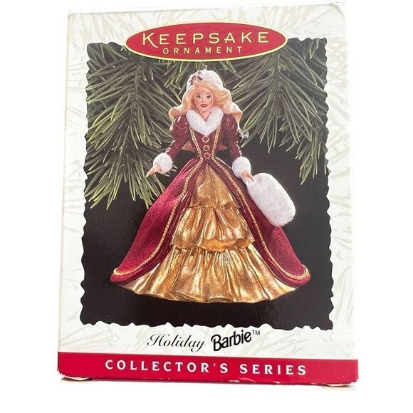 Barbie by Hallmark Ornament: 1996 Christmas Barbie Celebration - Picture 4 of 9